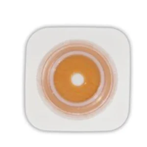 ConvaTec Natura moldable stomahesive skin barrier with turtleneck effect to protect skin from liquid output and a coupling ring for a secure pouch connection.