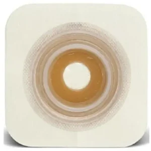 A box of ten ConvaTec Natura Mold Stomahesive skin barriers with flexible collars, each measuring 2 1/4 inches, designed for personal care and ostomy support.