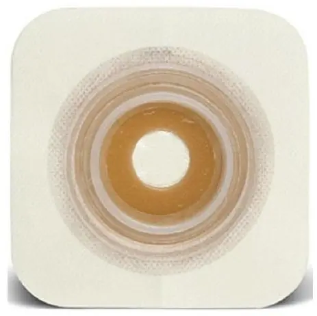 A box of ten ConvaTec Natura Mold Stomahesive skin barriers with flexible collars, each measuring 2 1/4 inches, designed for personal care and ostomy support.