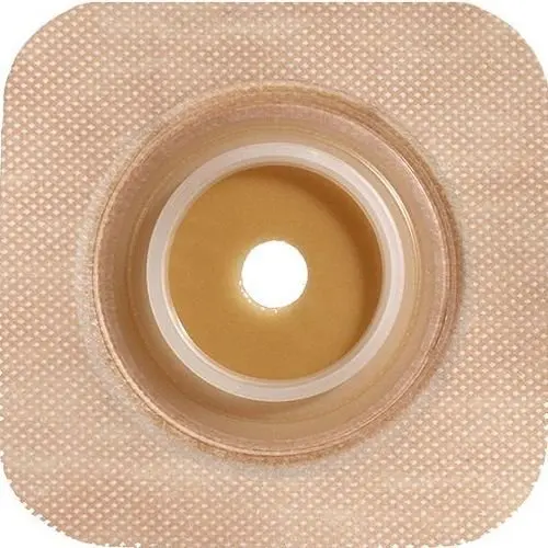 Convatec Sur-Fit Natura Stomahesive flexible pre-cut wafer for ostomy care, providing a secure and comfortable fit.
