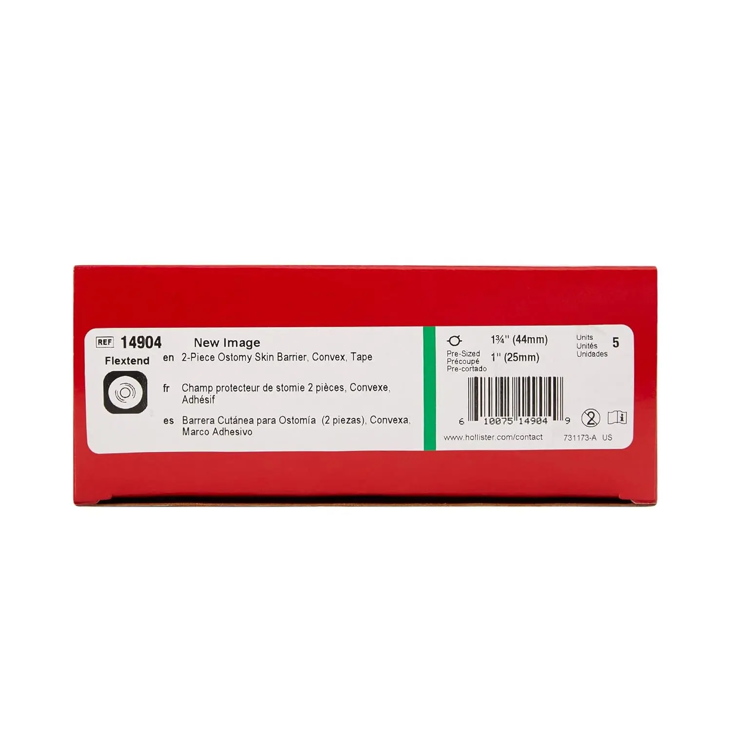This is a two-piece convex ostomy barrier with a 1 3/4 inch precut flange, designed for extended wear and skin protection around recessed stomas, featuring a floating flange for pressure reduction.