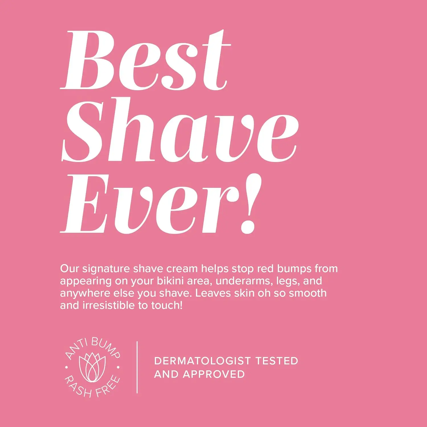 A bottle of Coochy Shave Cream Au Natural for gentle and comfortable personal grooming.