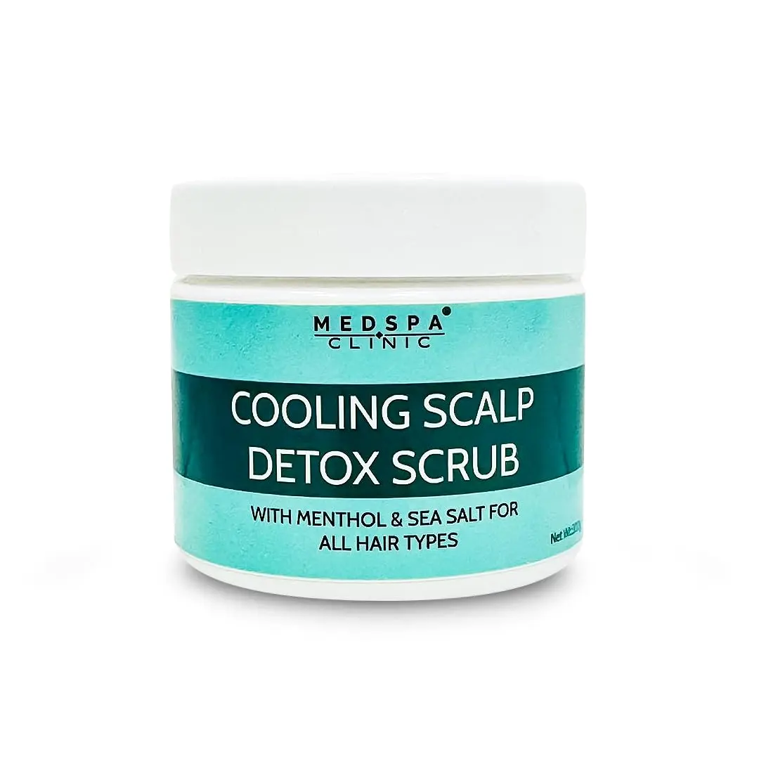 This cooling menthol and sea salt scalp scrub in a jar detoxifies and exfoliates to remove buildup for all hair types.
