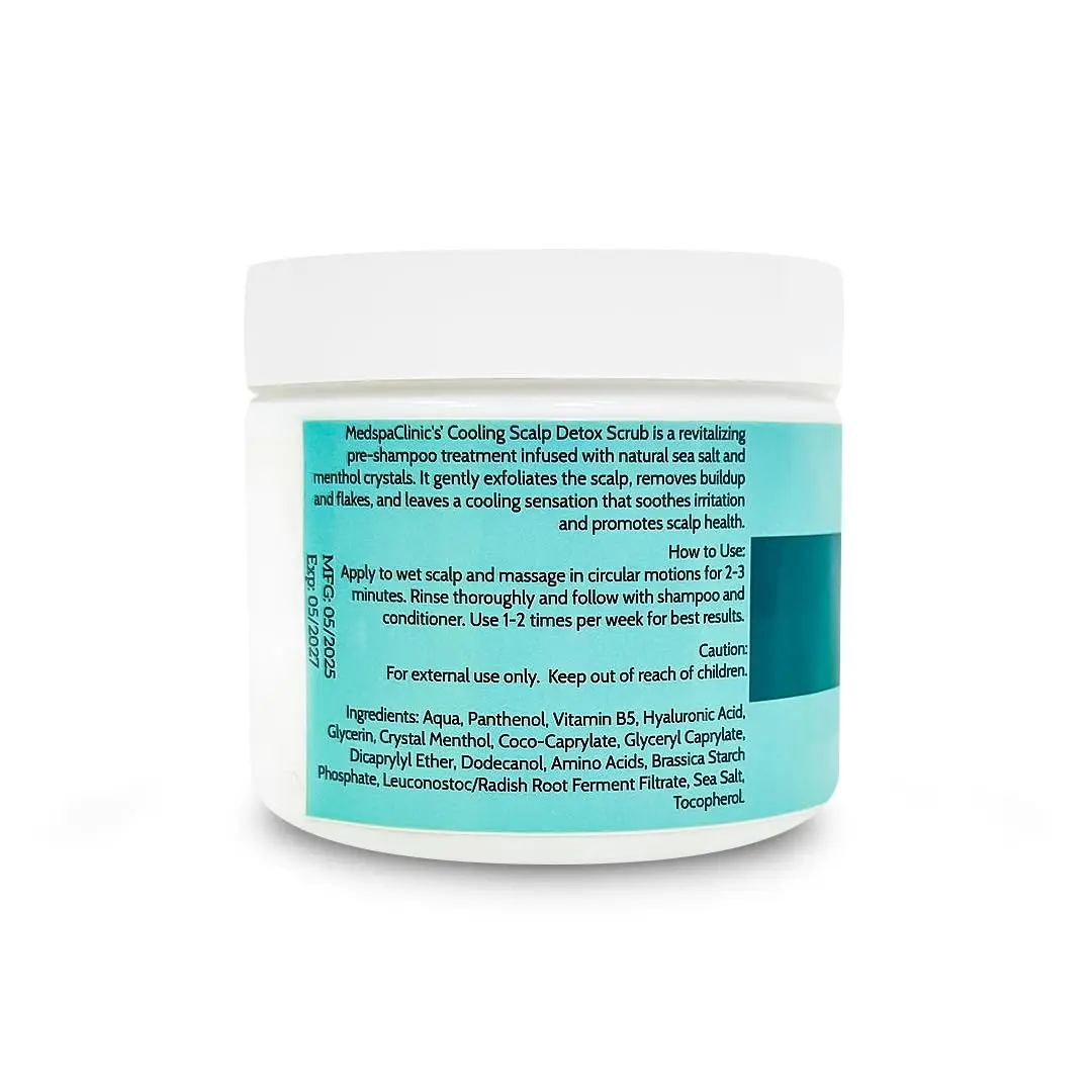 This cooling menthol and sea salt scalp scrub in a jar detoxifies and exfoliates to remove buildup for all hair types.