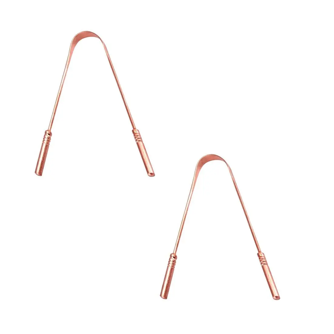 This copper tongue scraper removes bacteria and toxins, improving taste and digestive health for adults and kids.