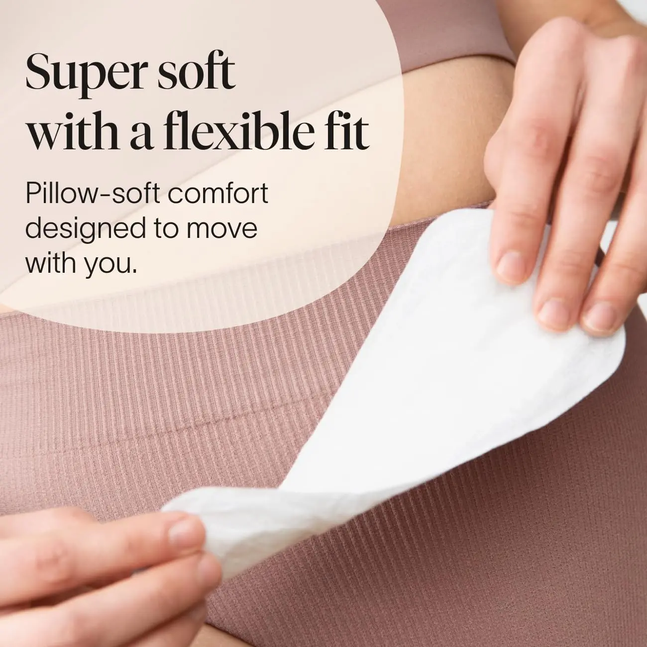 Cora ultra thin panty liners made with 100% organic cotton topsheet are hypoallergenic, breathable, and designed for confident, comfortable protection.