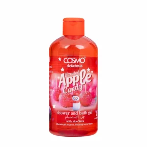 Cosmo frosted apple shower gel gently cleanses and moisturizes skin with a sweet, refreshing fragrance.