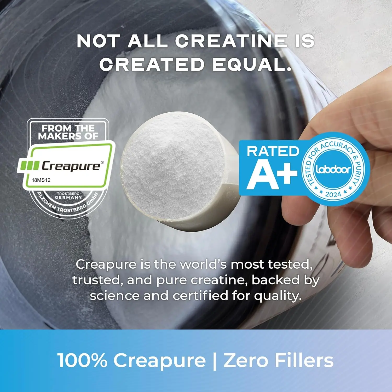 Muscle Feast Creapure creatine monohydrate powder promotes muscle growth, endurance, and faster recovery, perfect for vegan and keto diets.