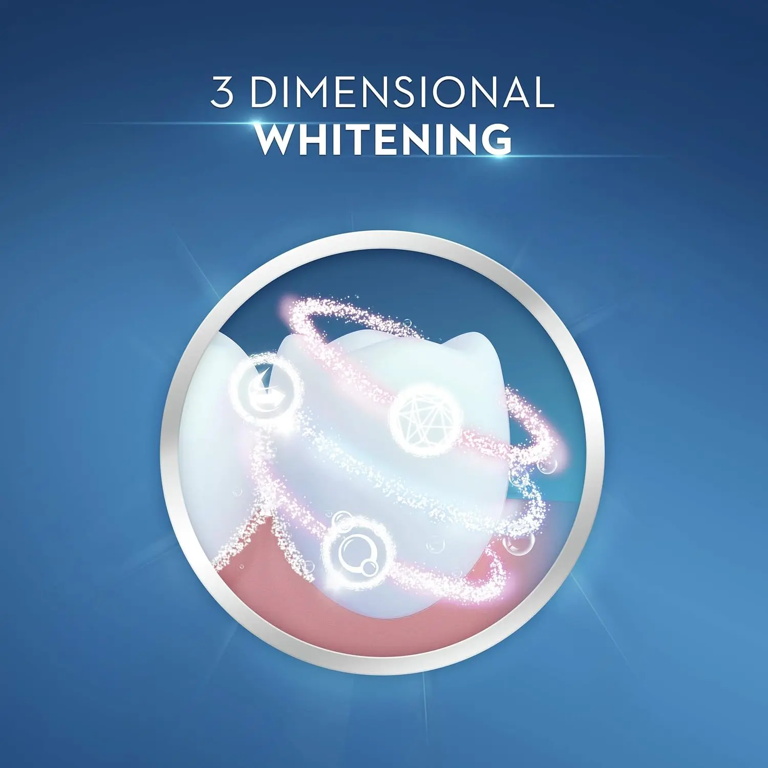 Two tubes of Crest 3D White Arctic Fresh toothpaste, each 75ml, for whitening.