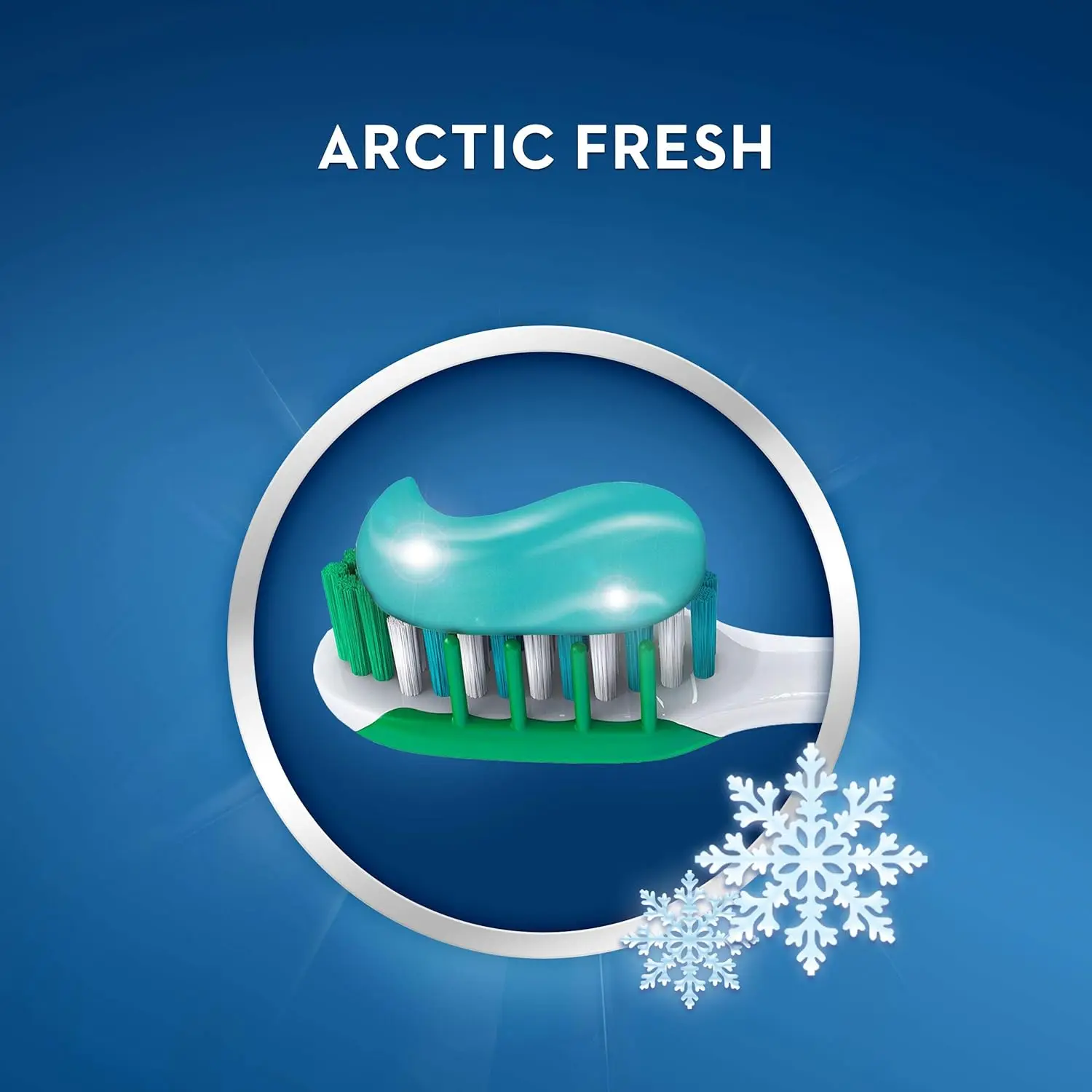 Two tubes of Crest 3D White Arctic Fresh toothpaste, each 75ml, for whitening.