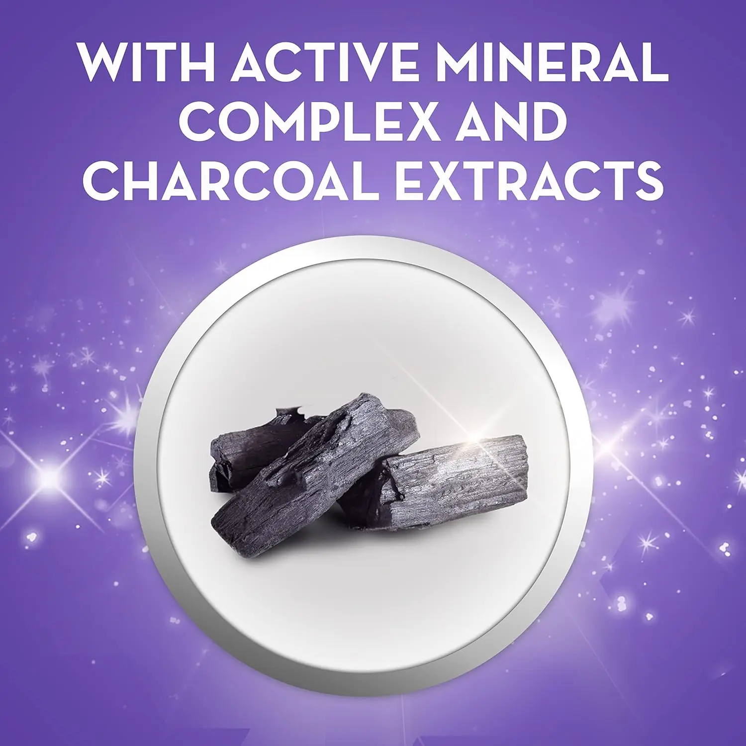 Tube of Crest 3D White Charcoal toothpaste gently whitens teeth, freshens breath with mint, and helps strengthen enamel.