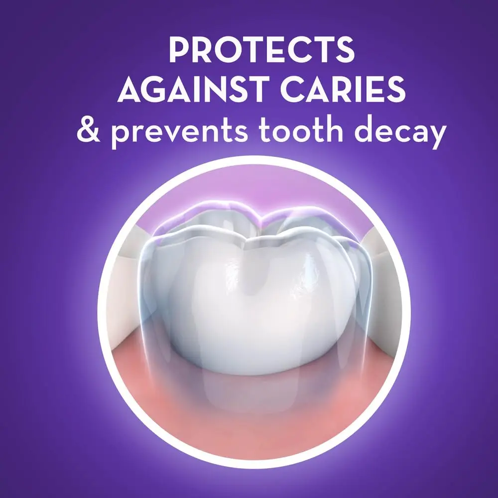 Two tubes of Crest Cavity Protection Fresh Mint Toothpaste provide professional teeth whitening results with deep cleaning action to gently and effectively remove tough stains.
