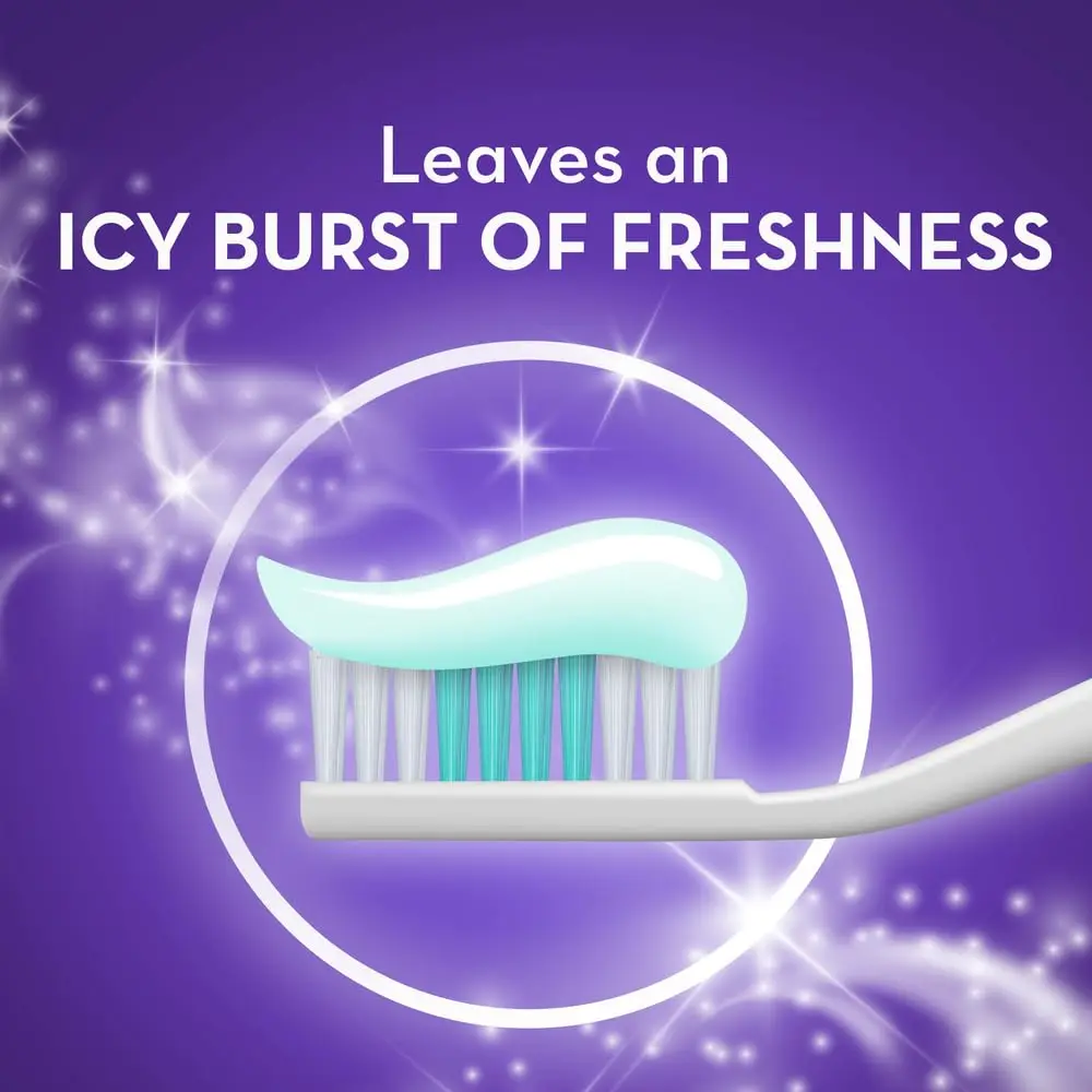 Two tubes of Crest Cavity Protection Fresh Mint Toothpaste provide professional teeth whitening results with deep cleaning action to gently and effectively remove tough stains.