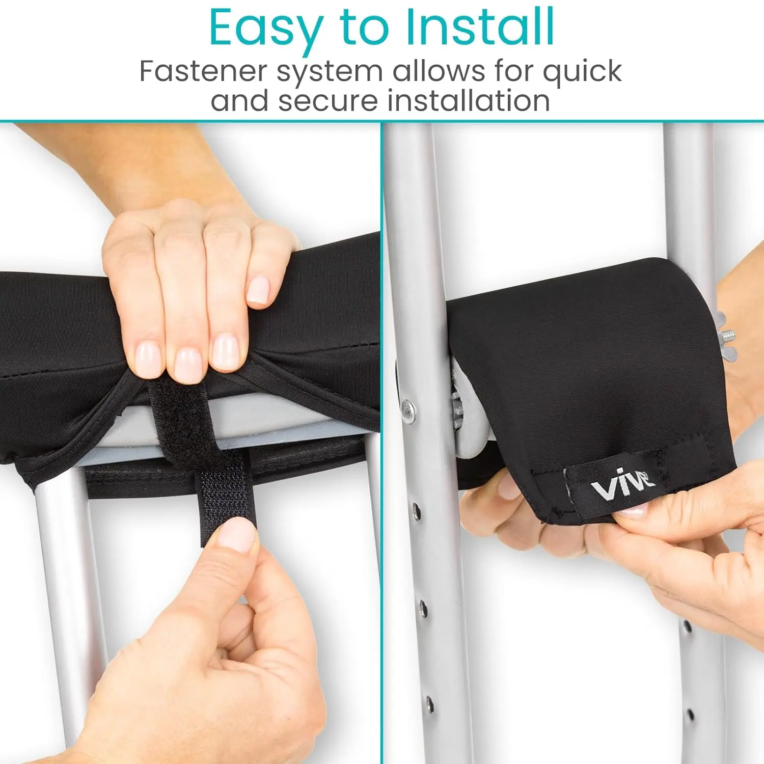 Enjoy comfortable support with these crutch pads and hand grips, designed with soft foam padding to eliminate chafing and reduce pressure for a speedy recovery.