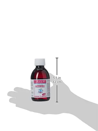Curasept Ads 020 mouthwash helps soothe oral irritation, fights plaque with chlorhexidine, and promotes healthy gums.