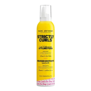 Marc Anthony Strictly Curls curl enhancing styling foam, 283 grams, is paraben, sulphate, and phthalate free.