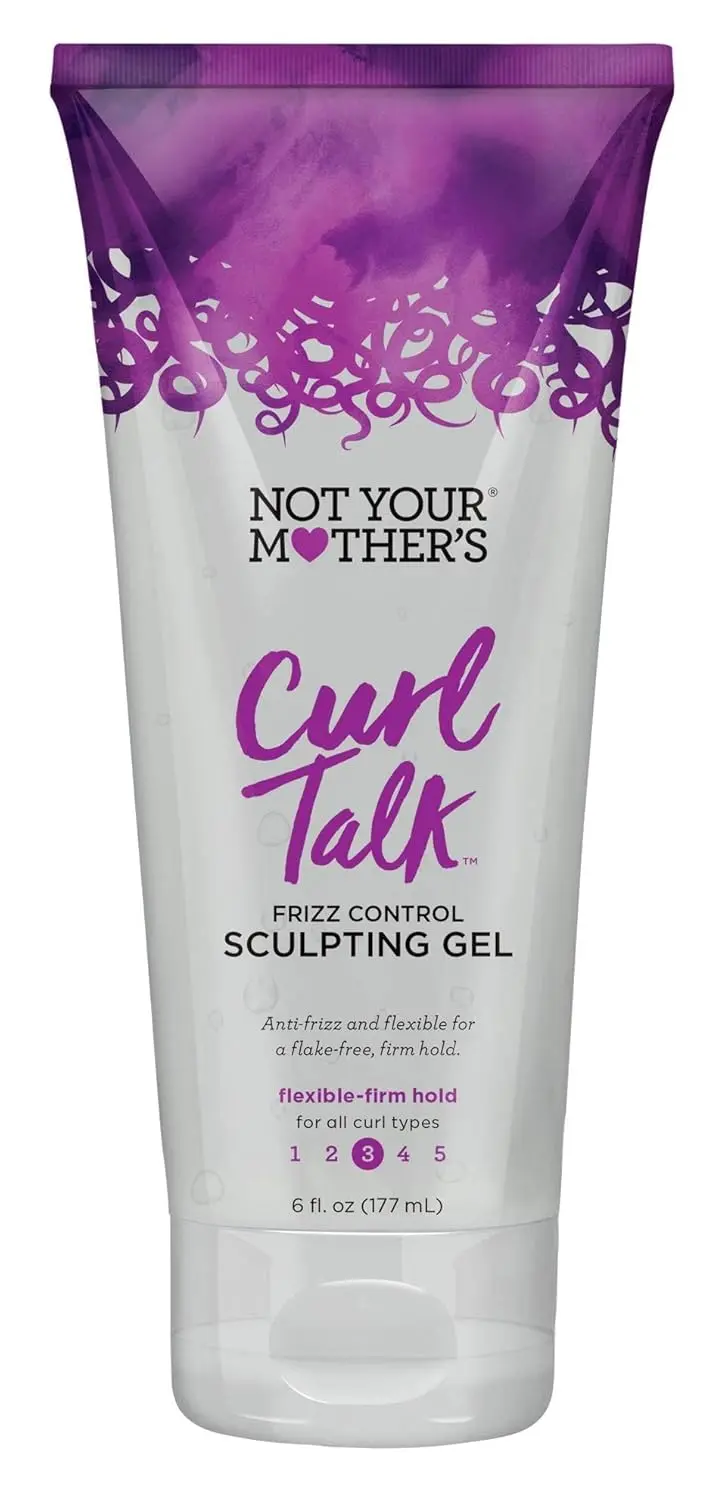 Not Your Mother's Curl Talk Sculpting Gel provides firm yet flexible, flake-free hold while smoothing fly-aways and controlling frizz.