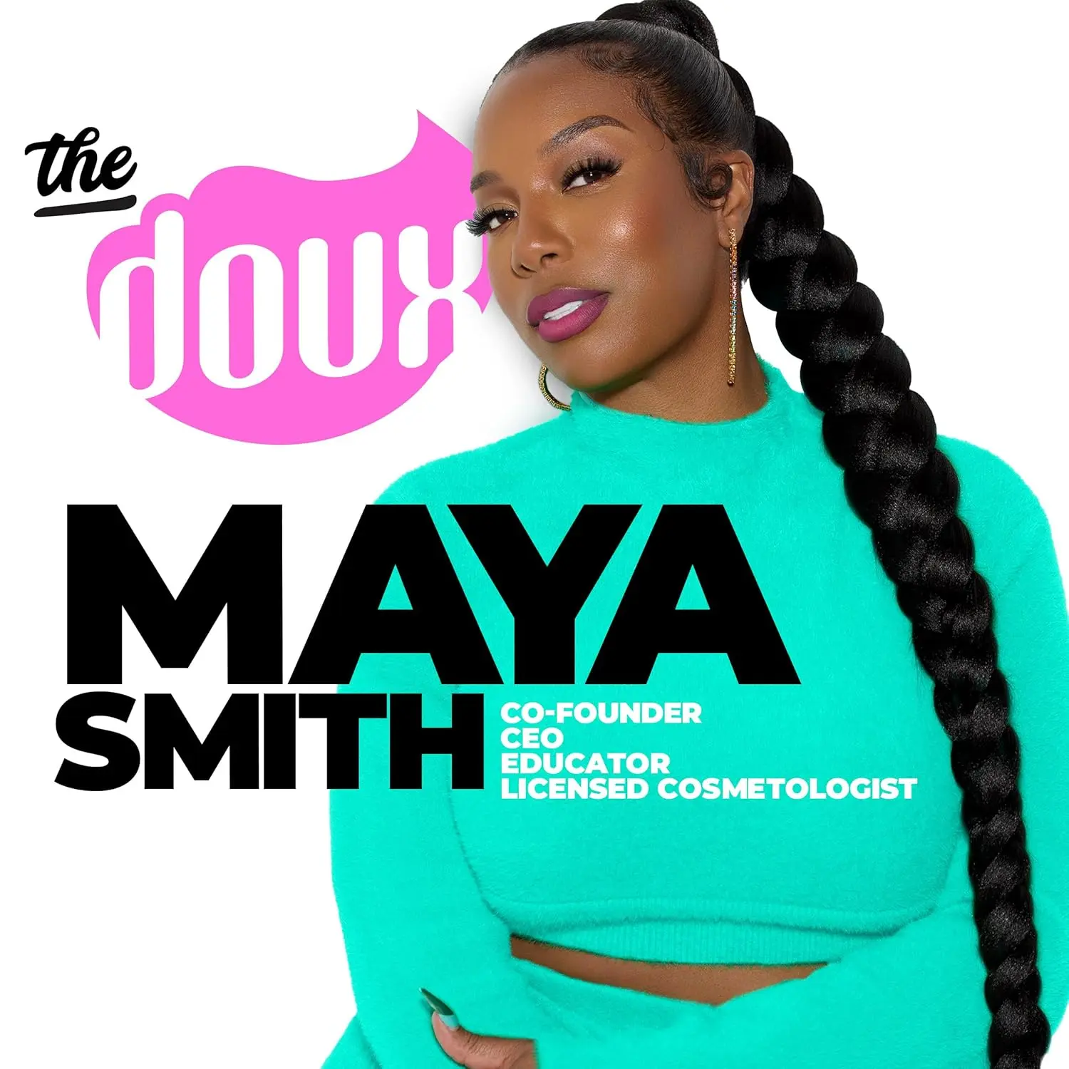 The Doux multi-use mousse defines, styles, and conditions natural and African hair, adding volume and shine without stiffness or frizz.