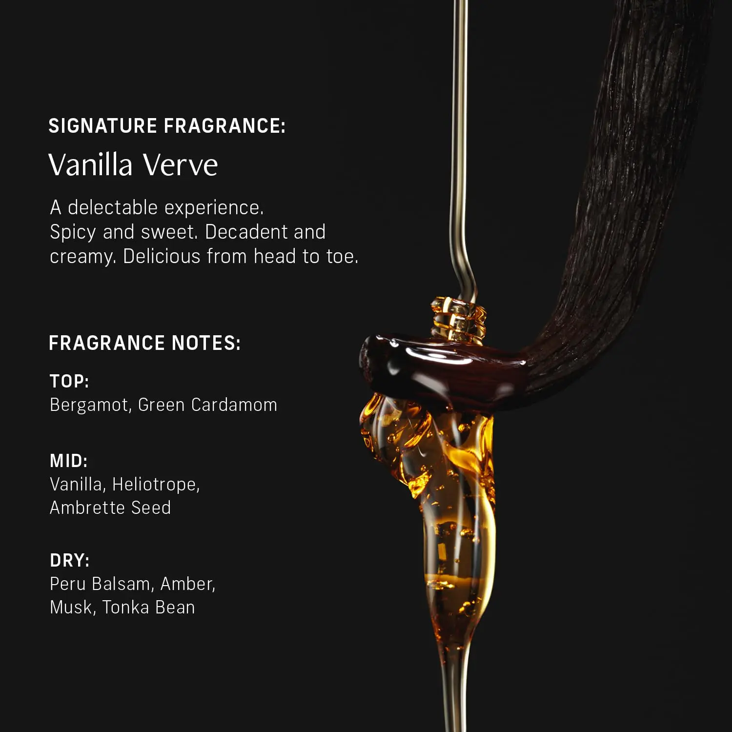 A bottle of CYKLAR Vanilla Verve body wash with a moisture-locking multi-oil complex for a luxurious and hydrating shower experience.