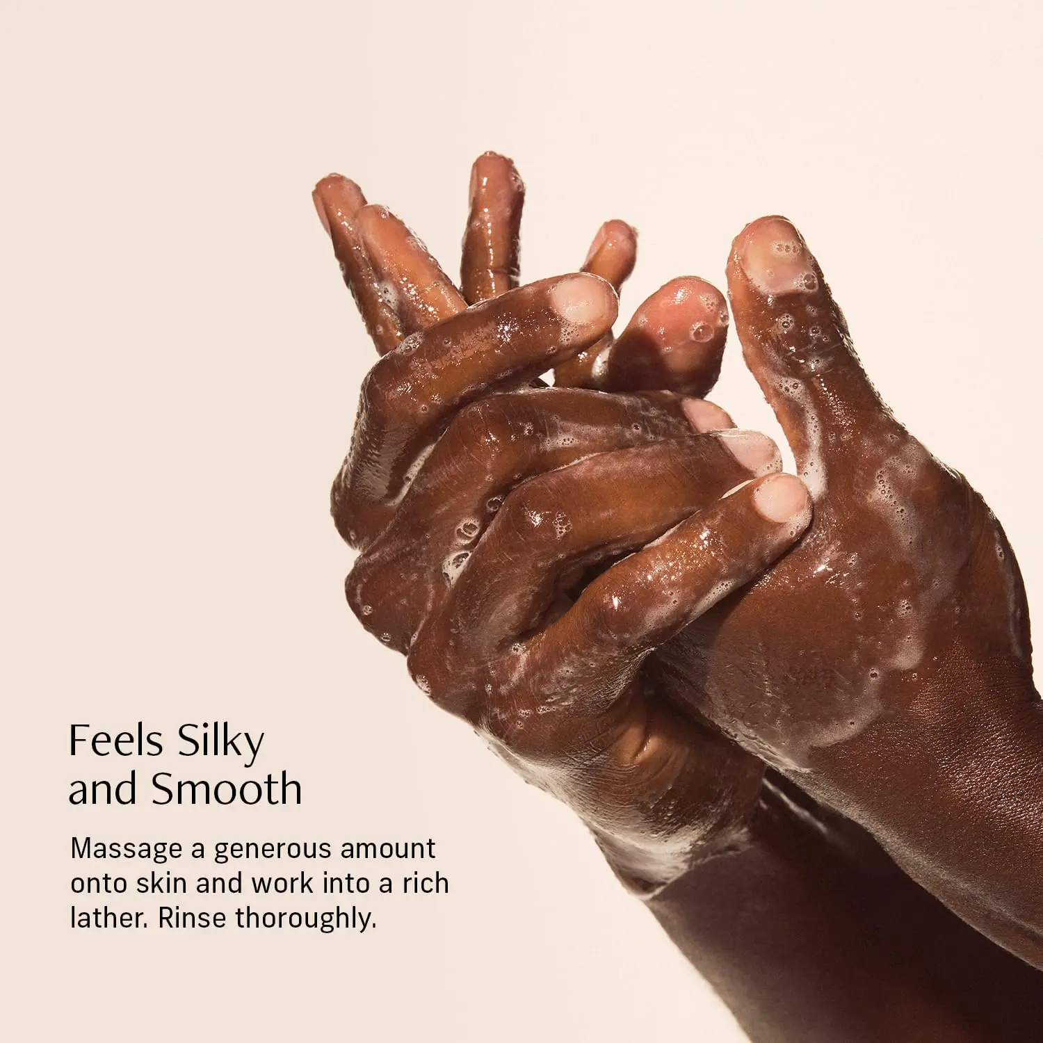 A bottle of CYKLAR Vanilla Verve body wash with a moisture-locking multi-oil complex for a luxurious and hydrating shower experience.