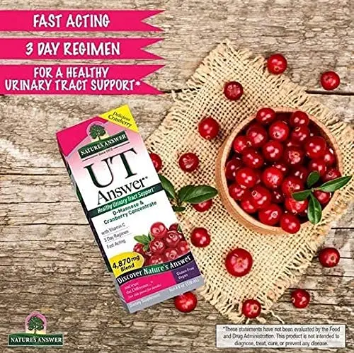 Nature's Answer D-Mannose capsules provide healthy urinary tract support in an easy-to-take vegetarian dietary supplement.