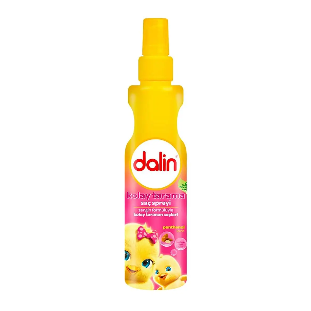 Dalin Light Comb Spray gently detangles kids' hair, leaving it soft, shiny, and easy to manage with a tear-free formula and kid-friendly scent.