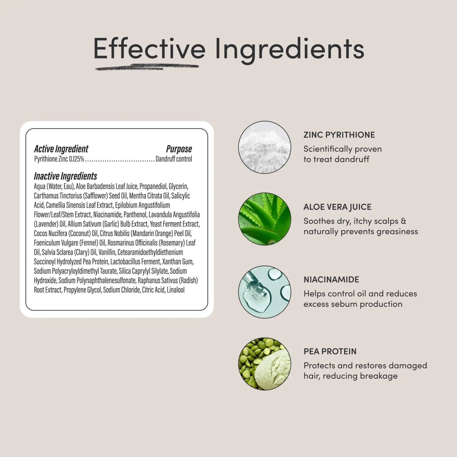 Jupiter anti-dandruff scalp serum with zinc pyrithione, salicylic acid, aloe vera, and green tea relieves itching, flaking, and irritation for oily and dry scalps.