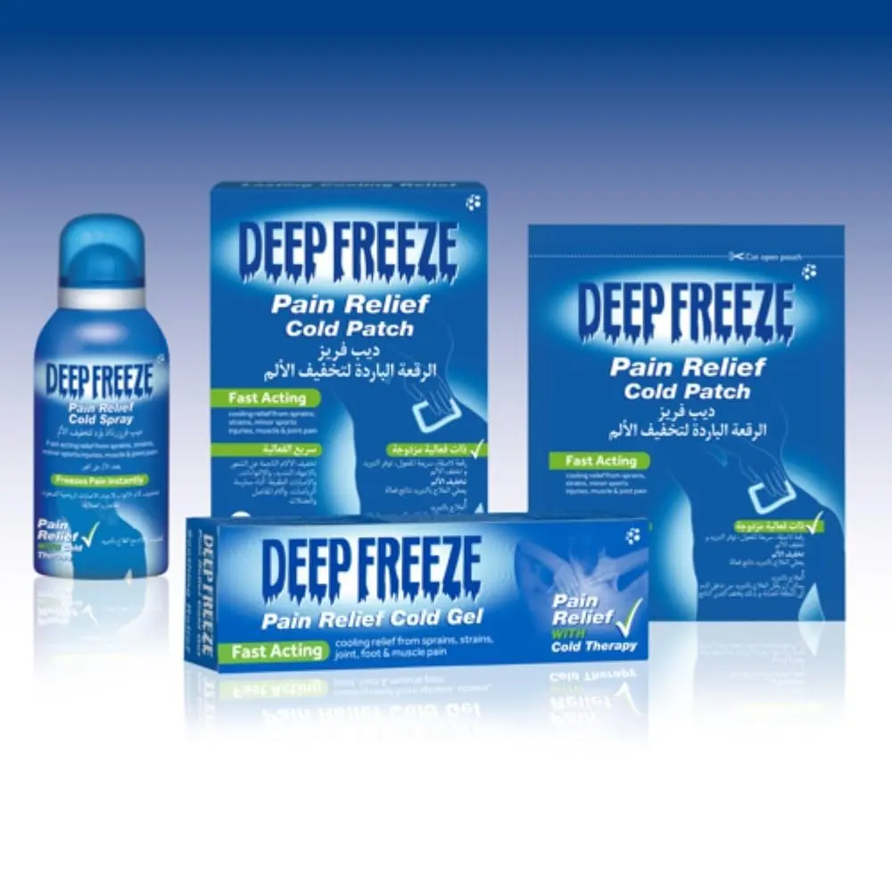 Deep Freeze Cold Patch provides fast-acting, soothing cooling relief for minor muscle aches and joint discomfort.
