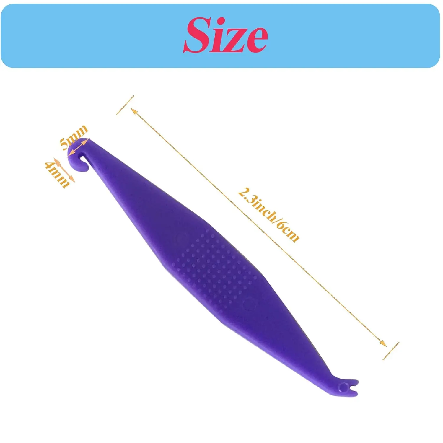 This pack of 20 multi-colored dental elastic placers are disposable tools designed to easily apply and remove rubber bands on braces, making orthodontic treatment more convenient.