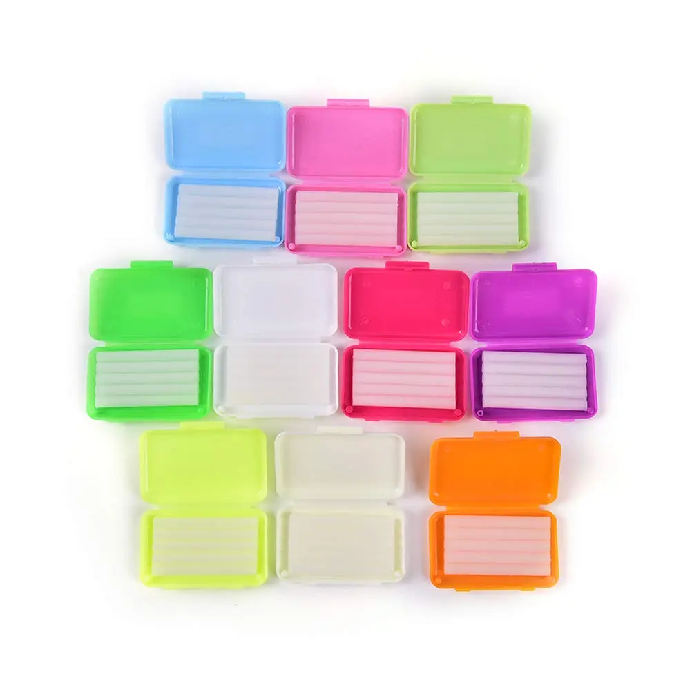 Ten boxes of Angzhili orthodontic wax for braces wearers provide relief from irritation caused by brackets and wires, ensuring perfect oral care and fresh breath with multiple scents.