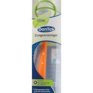 This DenTek tongue cleaner has three flexible slats that remove bacteria and plaque for fresher breath and improved oral hygiene.