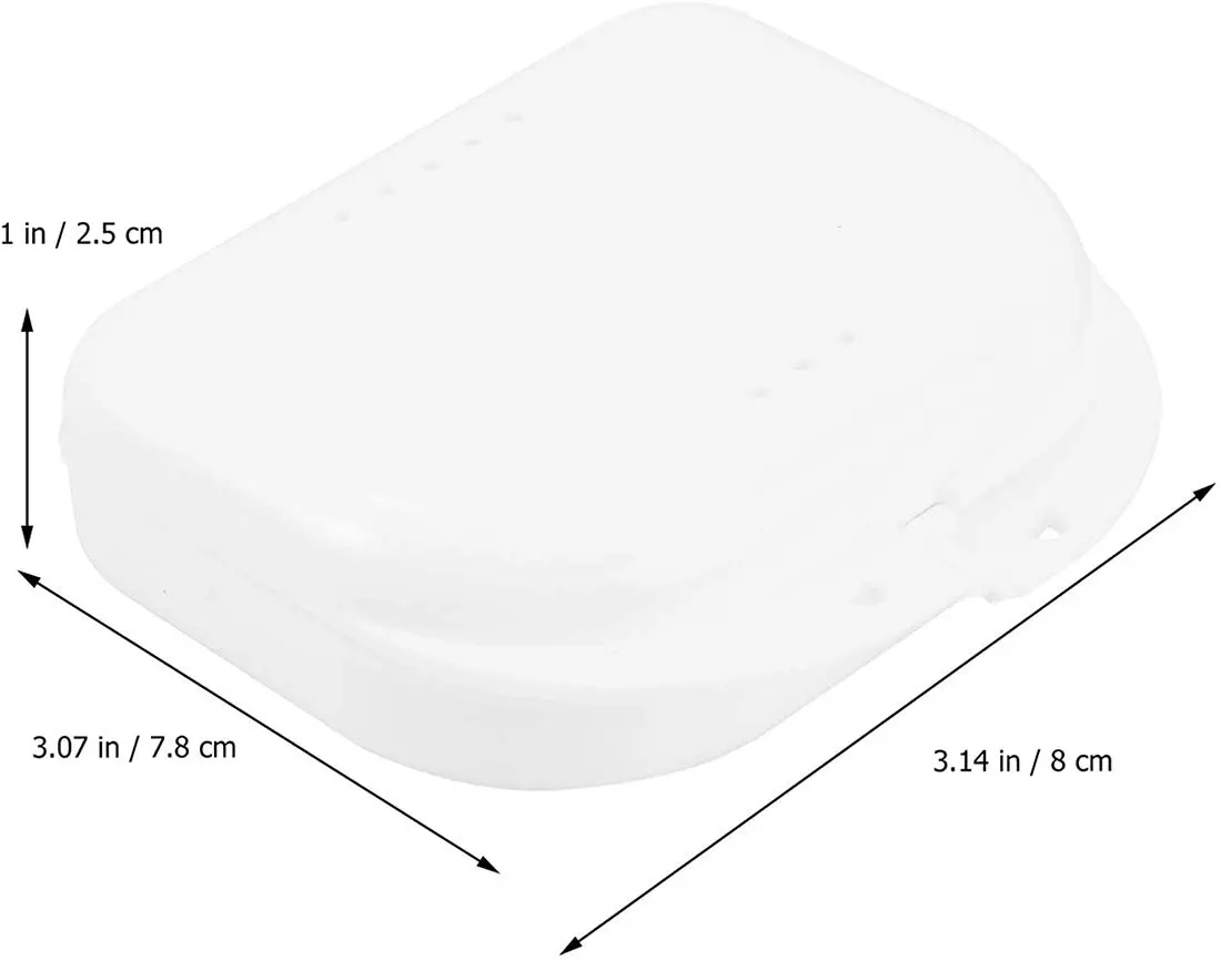 This 5-pack of colorful denture cases with keychains provides convenient and odor-proof storage for dentures, retainers, mouth guards, and other dental appliances.