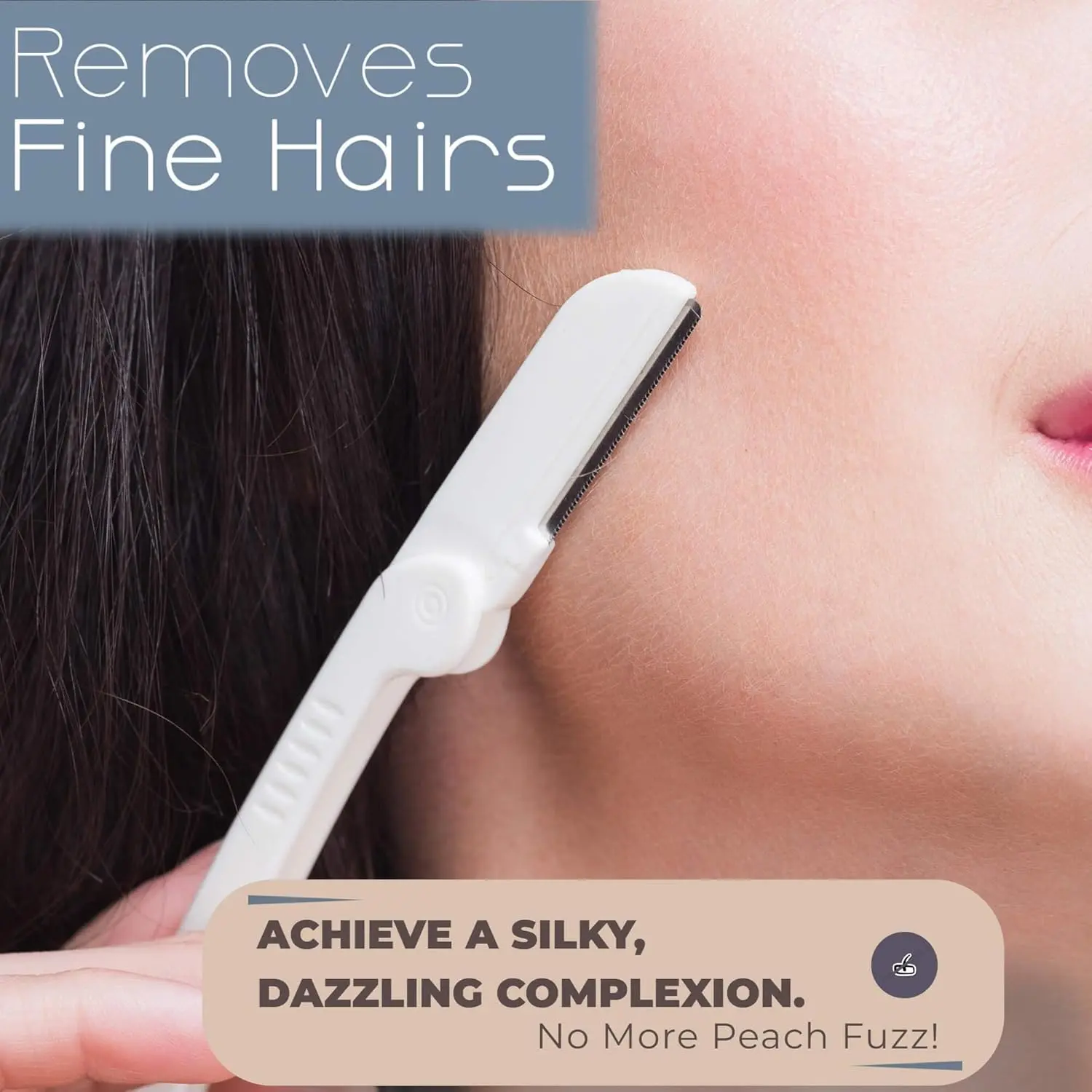 Six dermaplaning razors for women to easily remove peach fuzz and exfoliate the face.