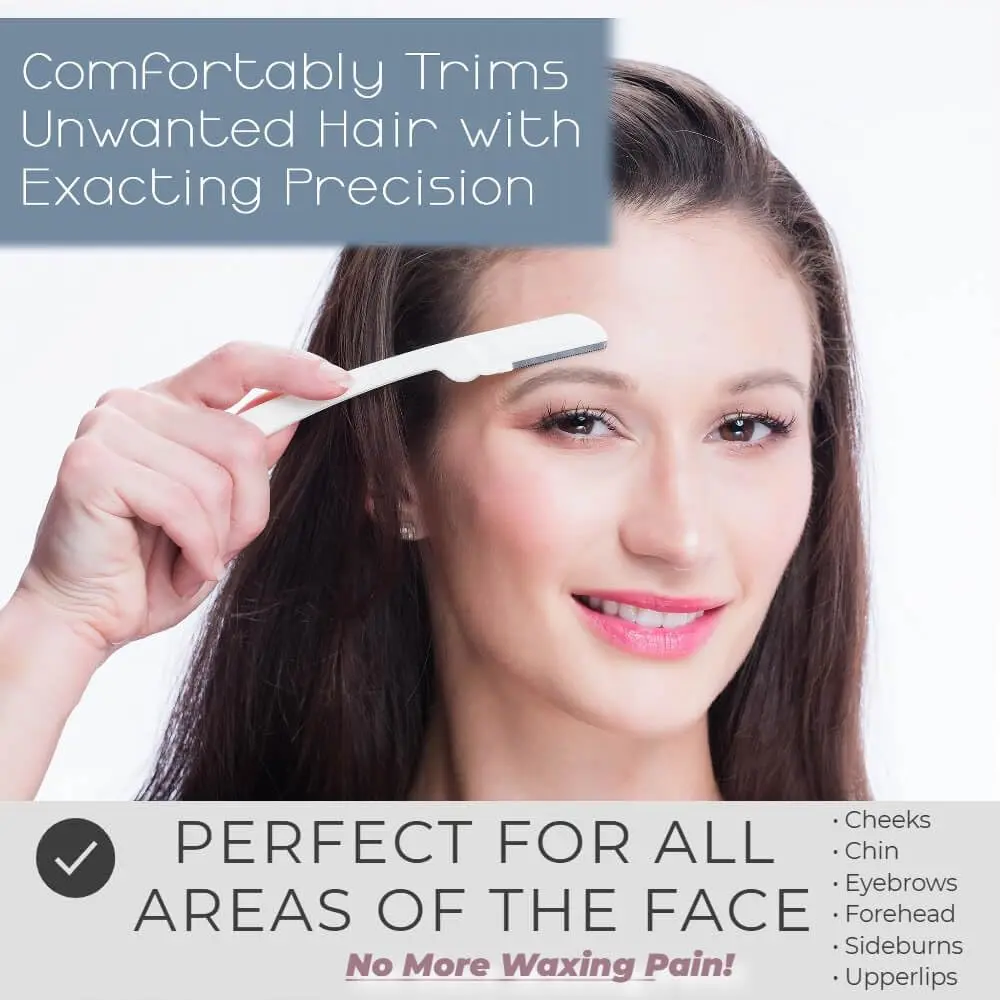 Six dermaplaning razors for women to easily remove peach fuzz and exfoliate the face.