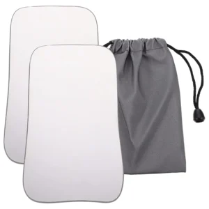 The double-sided intraoral reflector with polished edges offers enhanced visibility for orthodontic photography, ensuring patient comfort.