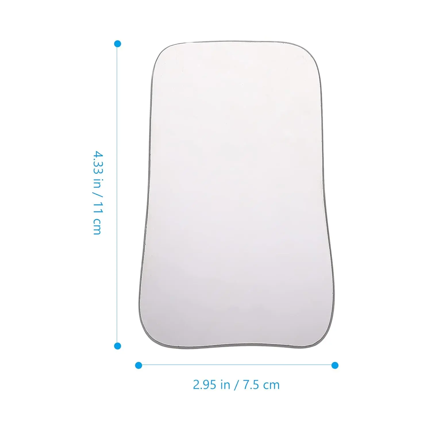 The double-sided intraoral reflector with polished edges offers enhanced visibility for orthodontic photography, ensuring patient comfort.