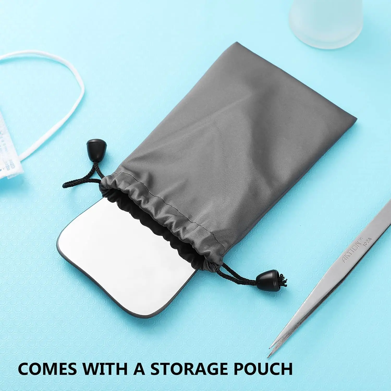 The double-sided intraoral reflector with polished edges offers enhanced visibility for orthodontic photography, ensuring patient comfort.