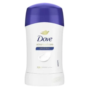 Dove Original antiperspirant deodorant stick provides 48-hour protection against odor and wetness while keeping underarms soft and smooth.