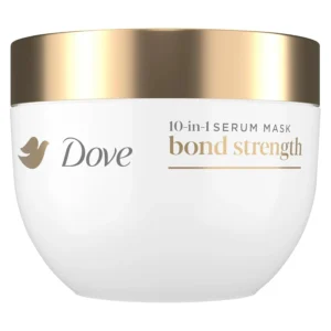 Dove Bond Strength hair mask repairs chemically damaged hair with Bio-Protein Care and Peptide Complex, restoring strength and smoothness in just one minute.