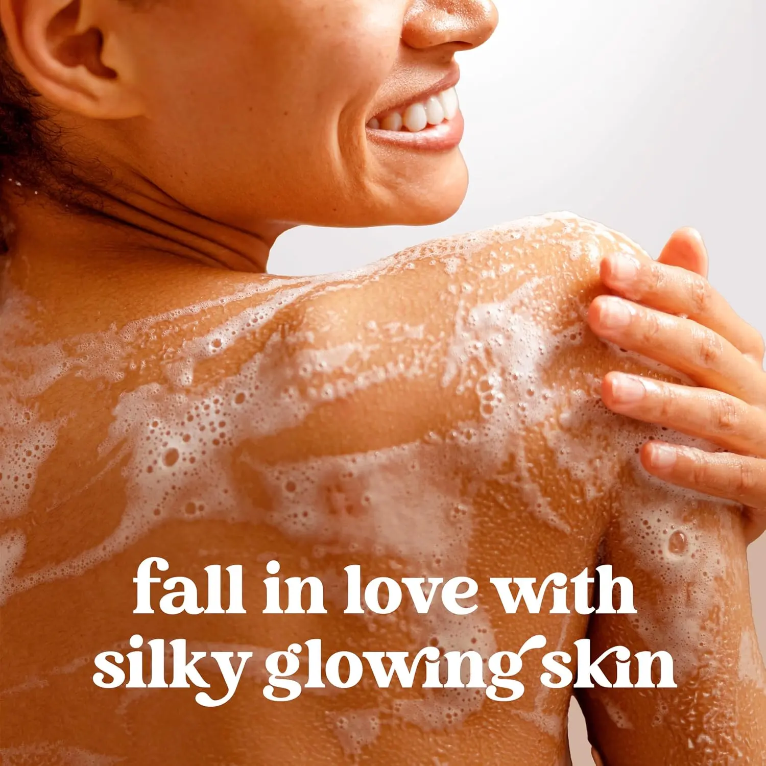 Three bottles of Dove Limited Edition Holiday Sugar Cookie body wash provide soft, hydrated skin with a delicious sugar cookie scent for a festive shower experience.