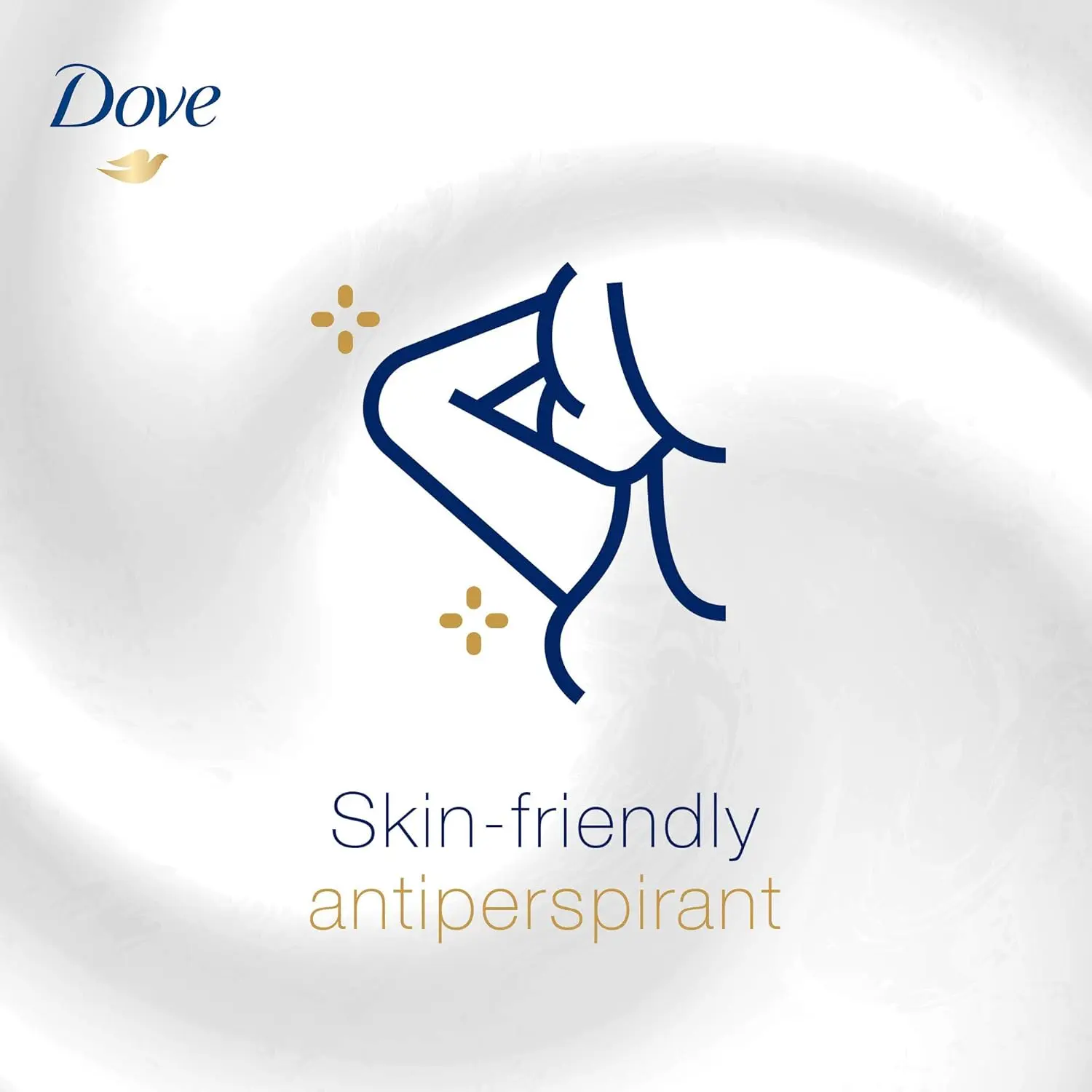 Two 150ml cans of Dove Pomegranate Antiperspirant Deodorant, offering up to 48-hour protection and containing 1/4 moisturizing cream for reduced skin irritation.