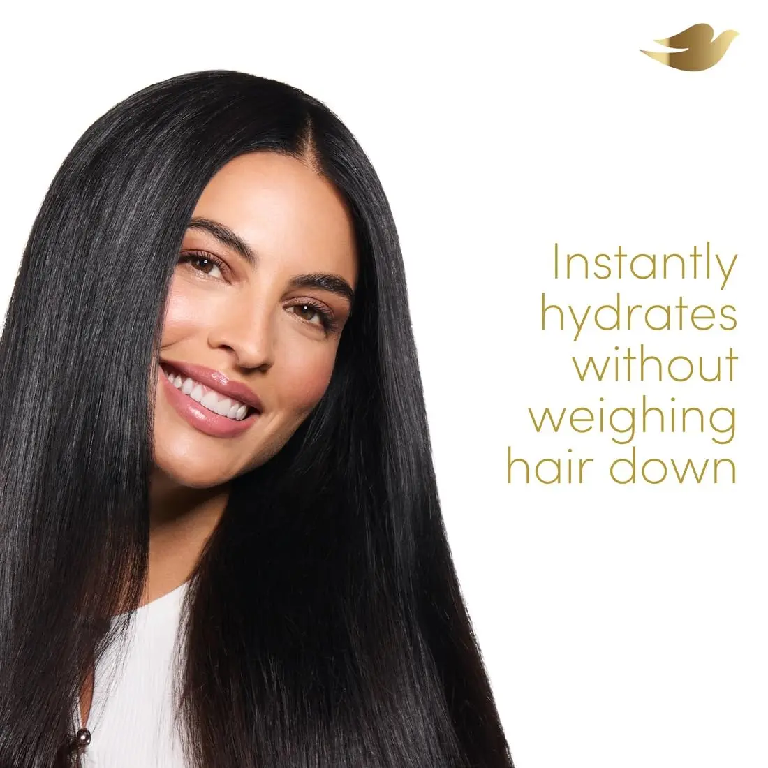 Dove 2in1 daily hydration shampoo and conditioner, infused with hyaluronic acid and bio-protein care technology, hydrates hair without weighing it down, suitable for all hair types.