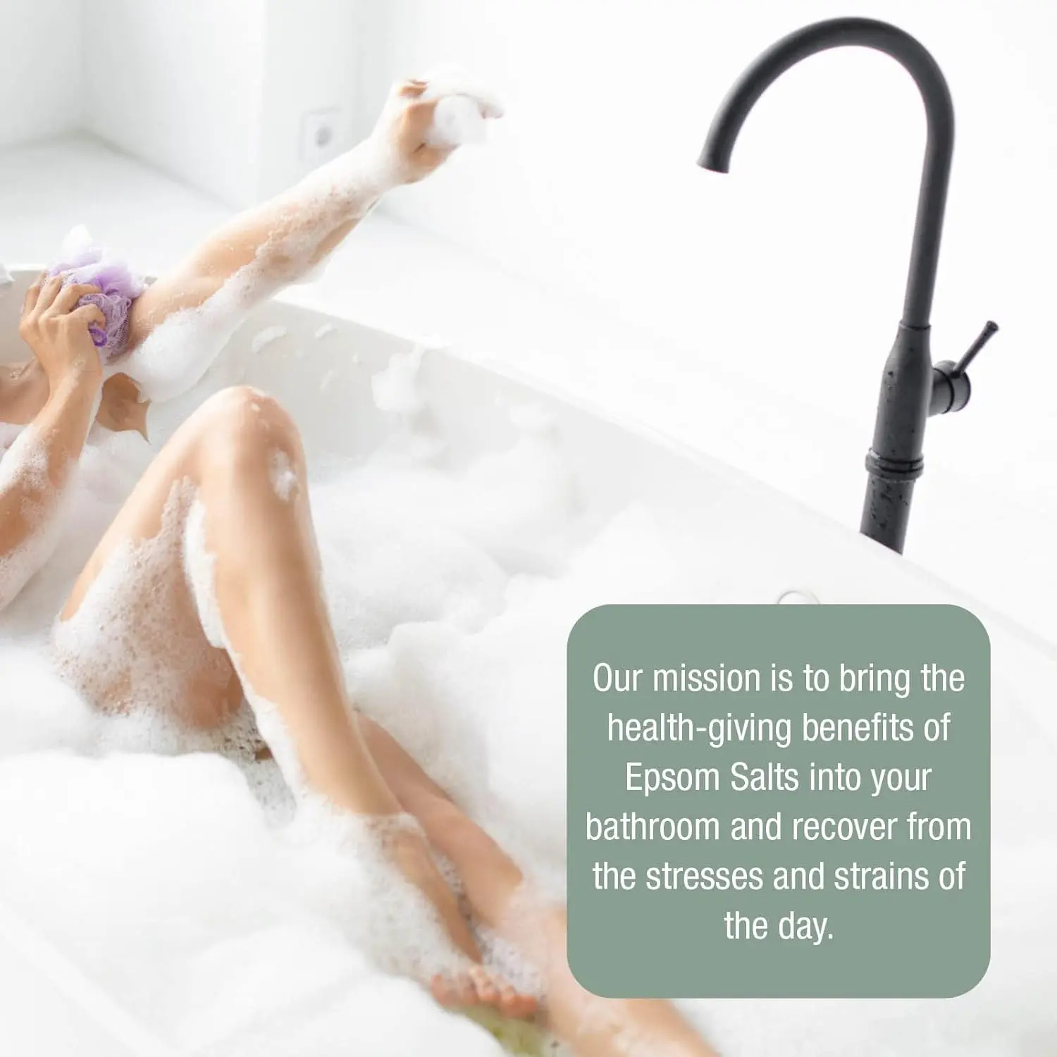 A 2kg bag of Dr Salts Muscle Ease Epsom bath salts helps relax and soothe tired muscles with eucalyptus, rosemary, and ginger essential oils.