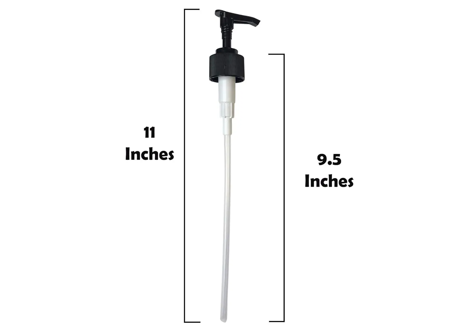 Twelve white Dr. Woods soap dispenser pumps for 32 oz and 16 oz bottles, each with a twist lock and dispensing 2cc of soap.