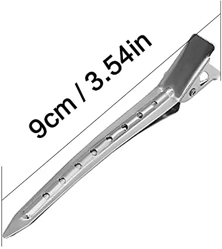 This set of 32 stainless steel duckbill clips are perfect for hair sectioning, styling, and salon use.