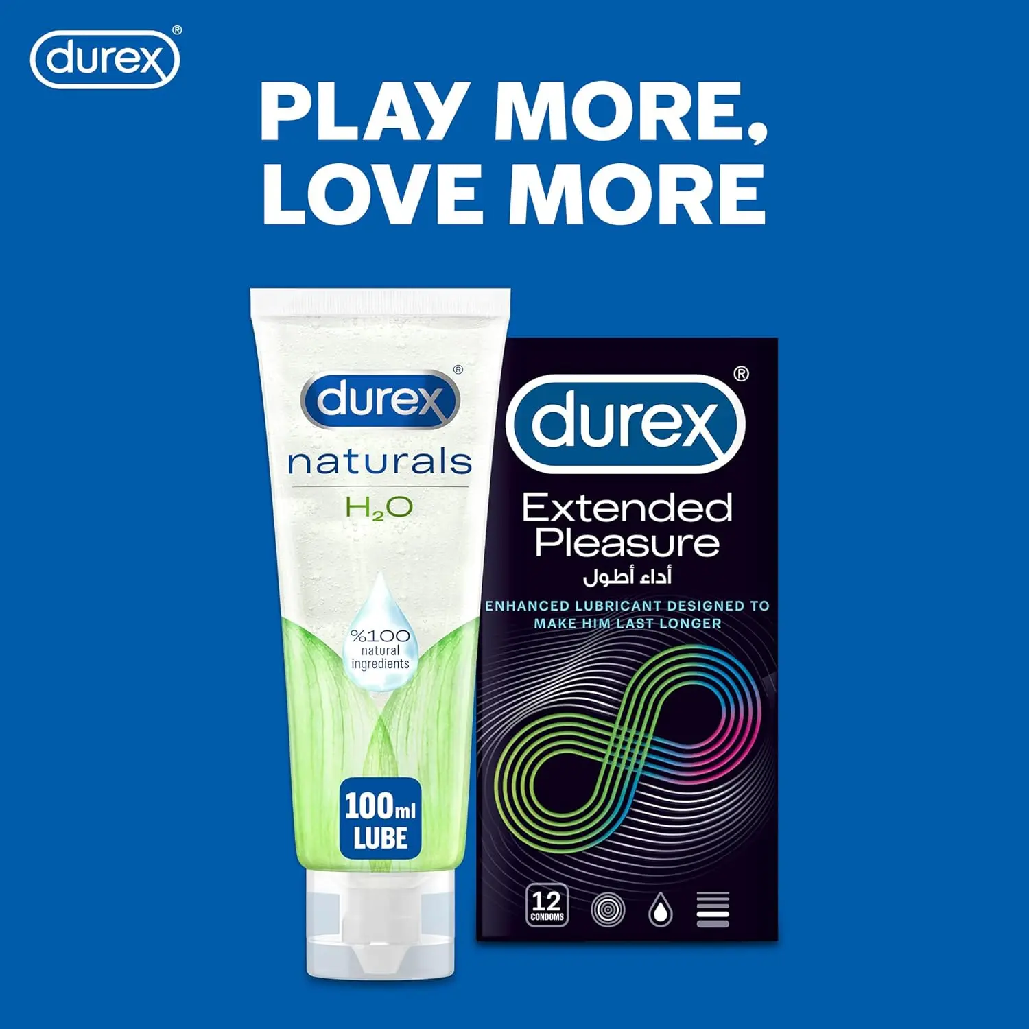 A bottle of Durex Naturals Intimate Lube made with 100% natural ingredients for enhanced pleasure and comfort.