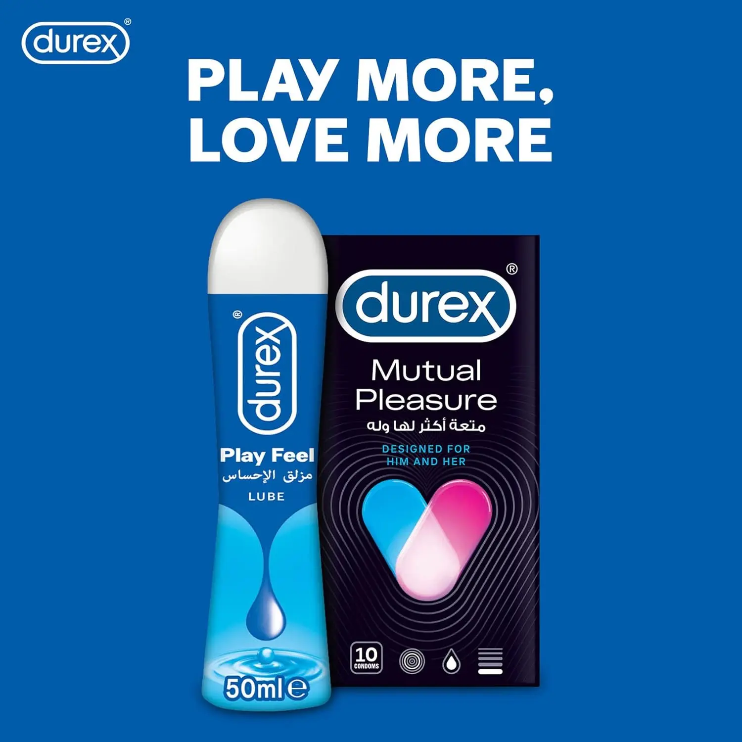 Durex Play Feel personal lubricant is a water based gel designed to enhance pleasure and comfort with a smooth, natural feel.