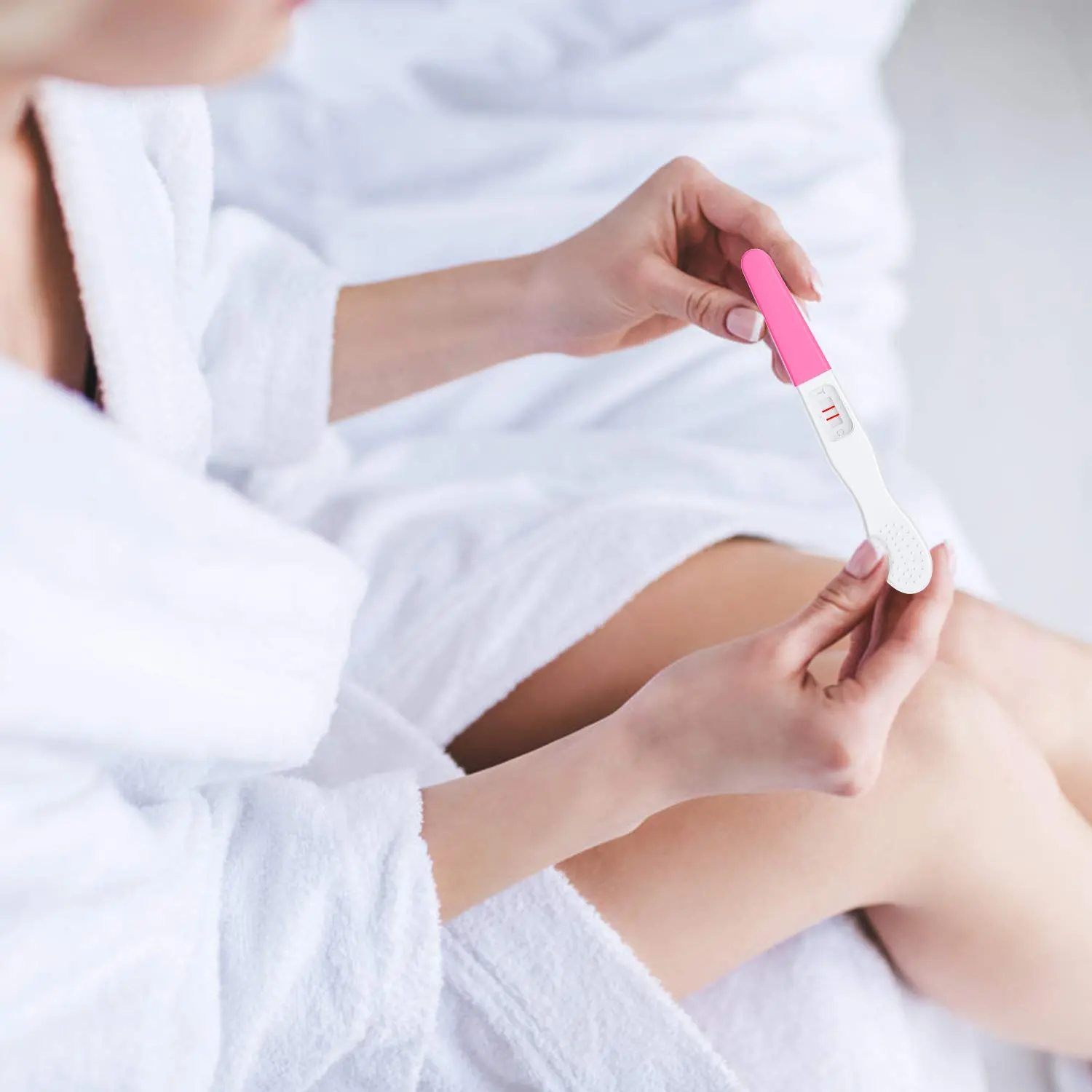 Six individually wrapped early detection pregnancy test strips by MomMed promise fast and accurate results in under 5 minutes, boasting over 99% accuracy.