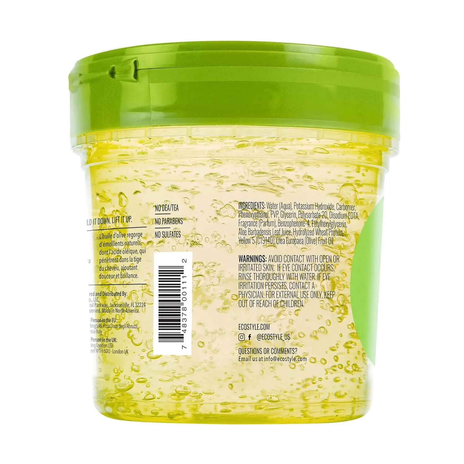 Eco Style Olive Oil Styling Gel provides superior hold and healthy shine while moisturizing the scalp and taming frizz.