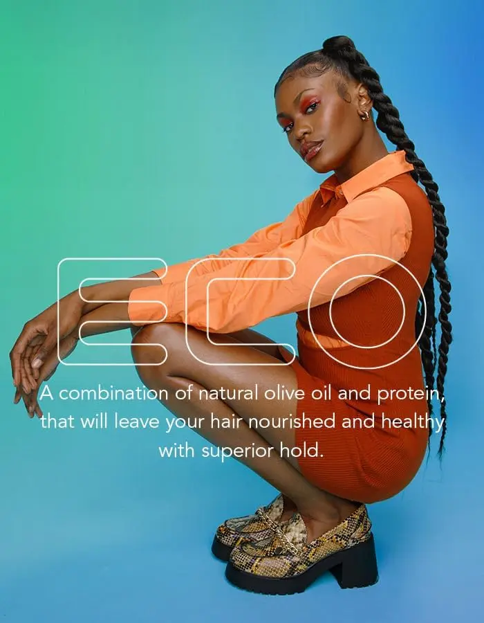Eco Style Olive Oil styling gel provides a healthy shine and superior hold, taming frizz while attracting moisture to the scalp.